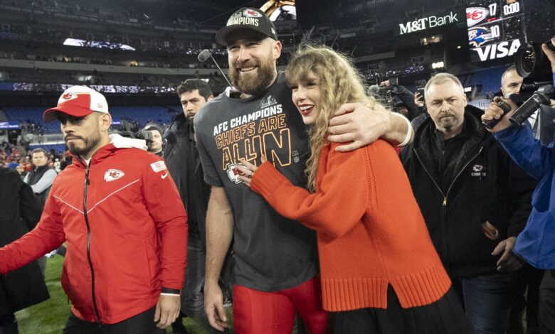 Taylor Swift and Travis Kelce
