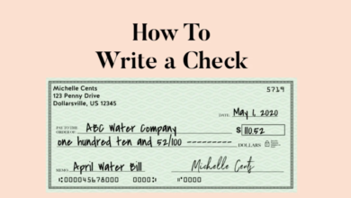 How to Write a Check